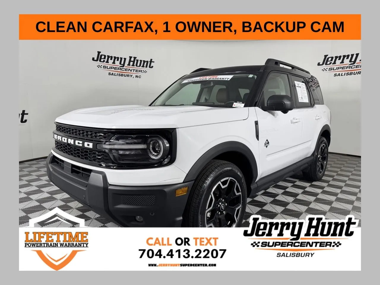 White 2025 Ford Bronco Sport Outer Banks for sale in Salisbury, NC