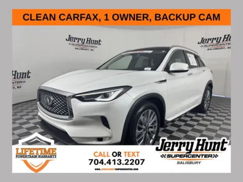 White 2023 INFINITI QX50 LUXE for sale in Salisbury, NC