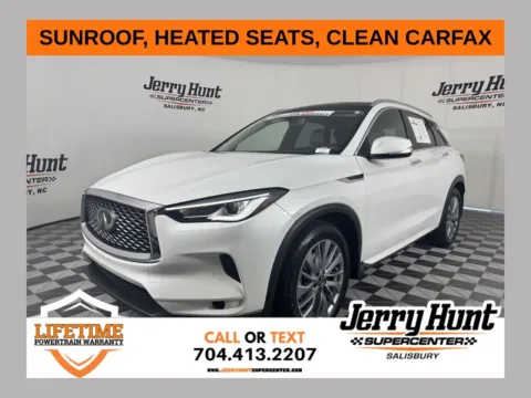 White 2023 INFINITI QX50 LUXE for sale in Salisbury, NC