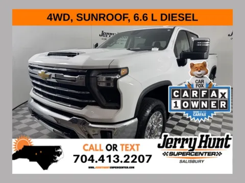 White 2025 Chevrolet Silverado 2500 HD LTZ for sale in Salisbury, NC