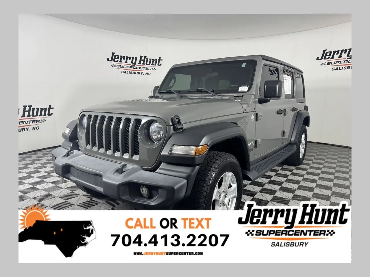 Gray 2021 Jeep Wrangler Unlimited Sport S for sale in Salisbury, NC