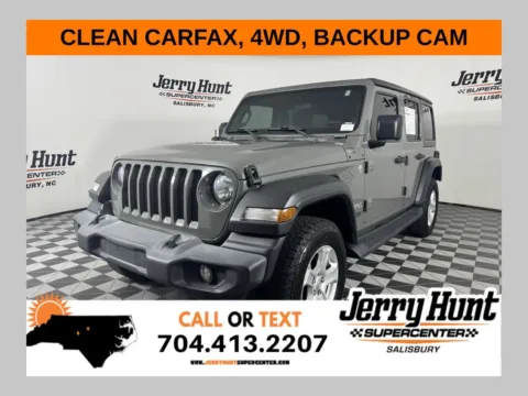 Gray 2021 Jeep Wrangler Unlimited Sport S for sale in Salisbury, NC