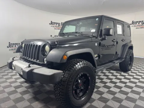 Black 2015 Jeep Wrangler Unlimited Sahara for sale in Salisbury, NC