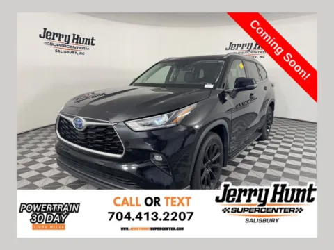 Black 2023 Toyota Highlander Hybrid Limited for sale in Salisbury, NC