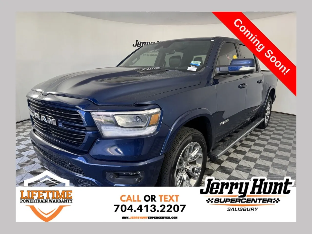 Blue 2022 Ram 1500 Laramie for sale in Salisbury, NC