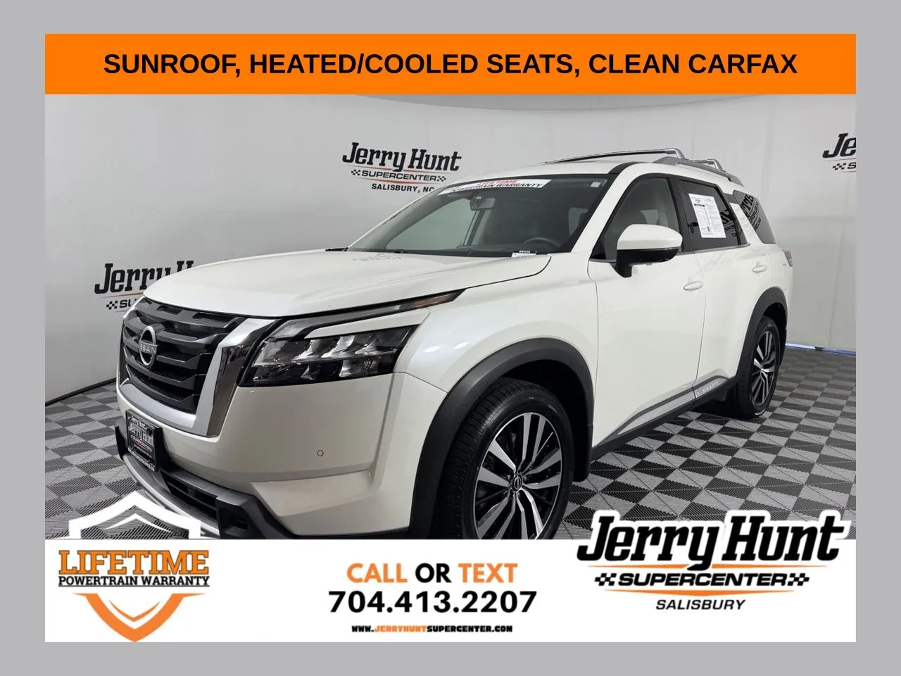 White 2023 Nissan Pathfinder Platinum for sale in Salisbury, NC