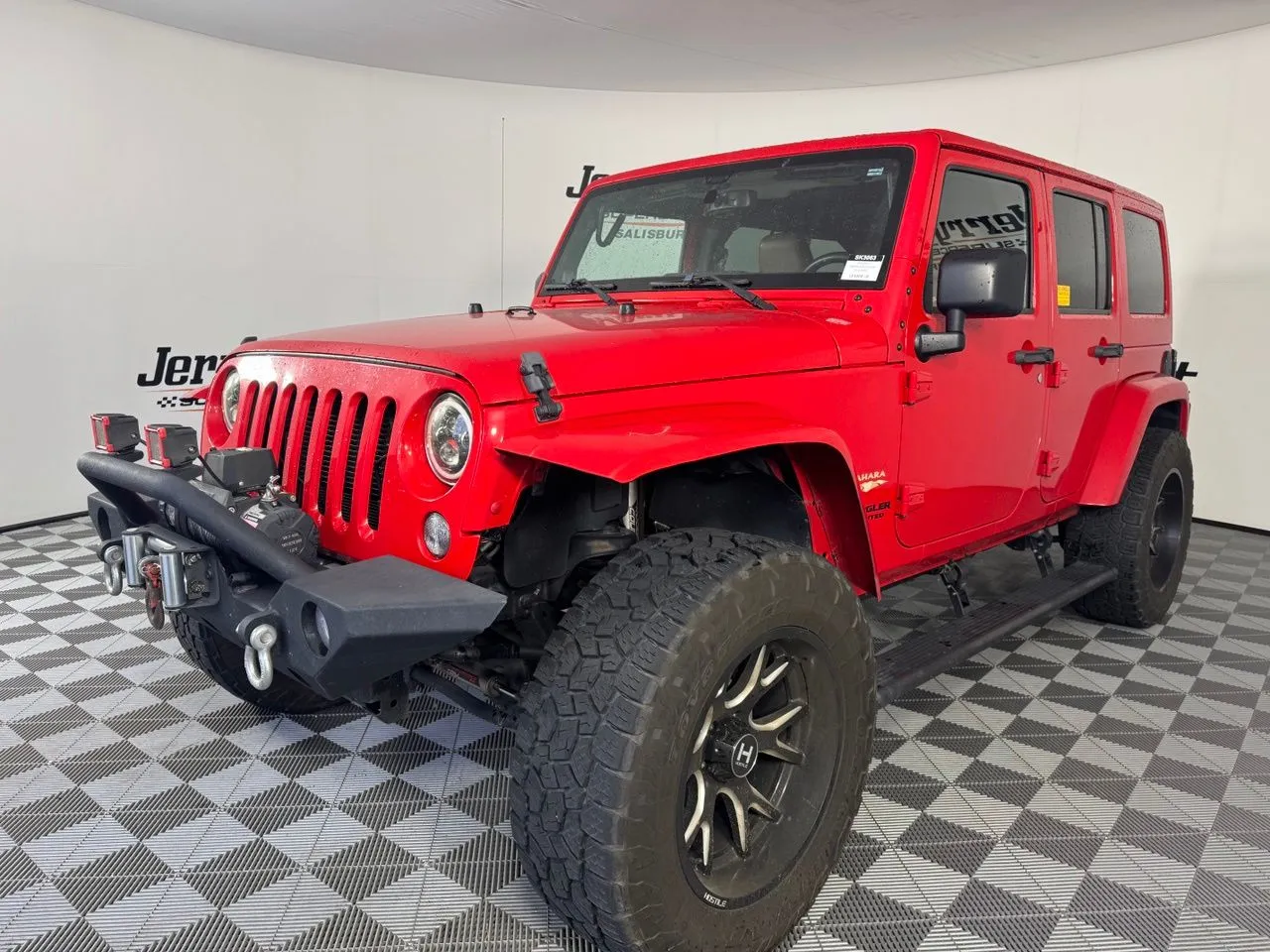 Red 2014 Jeep Wrangler Unlimited Sahara for sale in Salisbury, NC