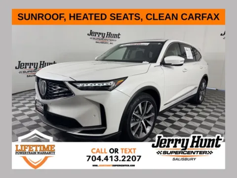 White 2025 Acura MDX Technology Package for sale in Salisbury, NC