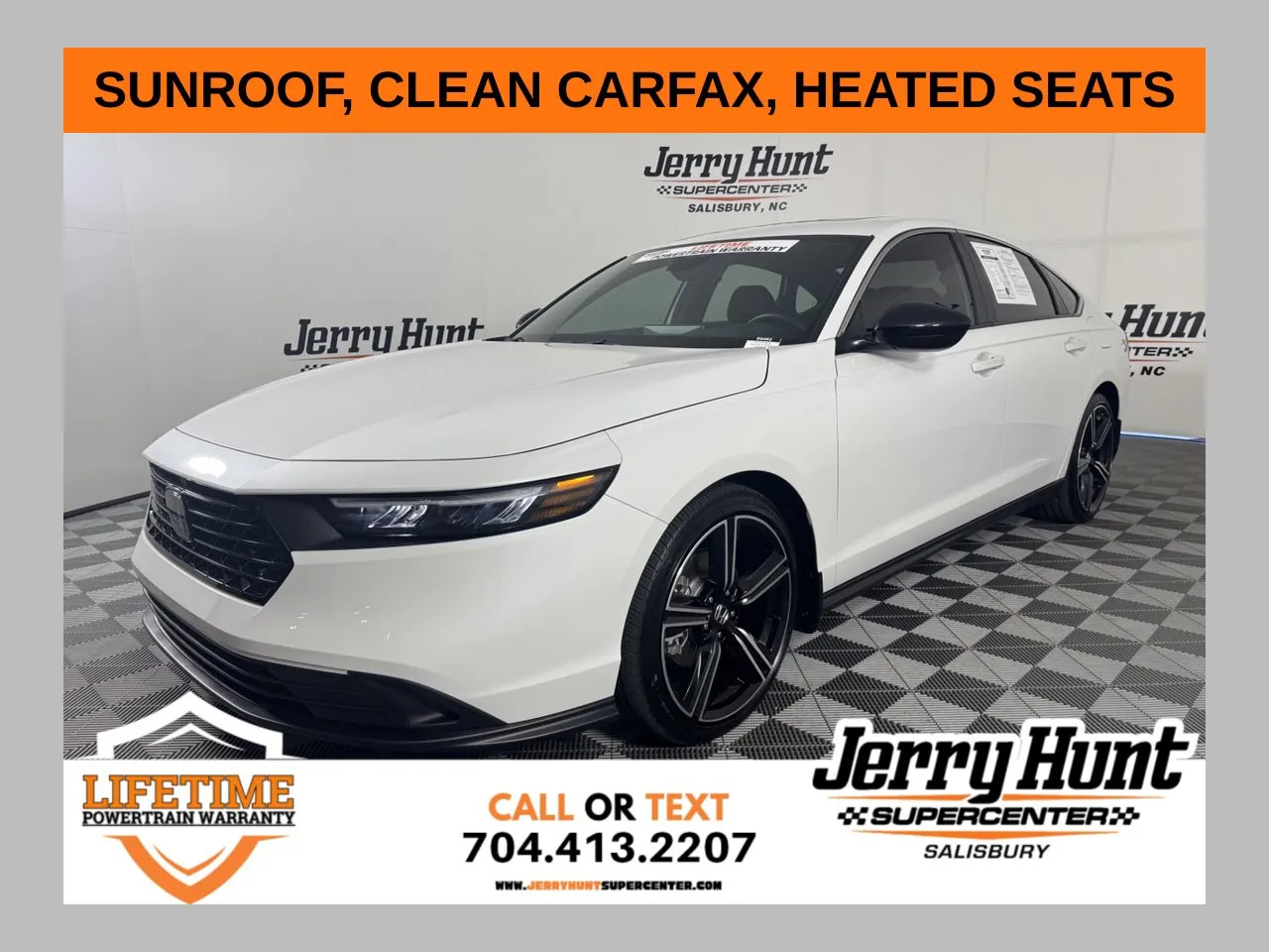 White 2025 Honda Accord Hybrid Sport for sale in Salisbury, NC