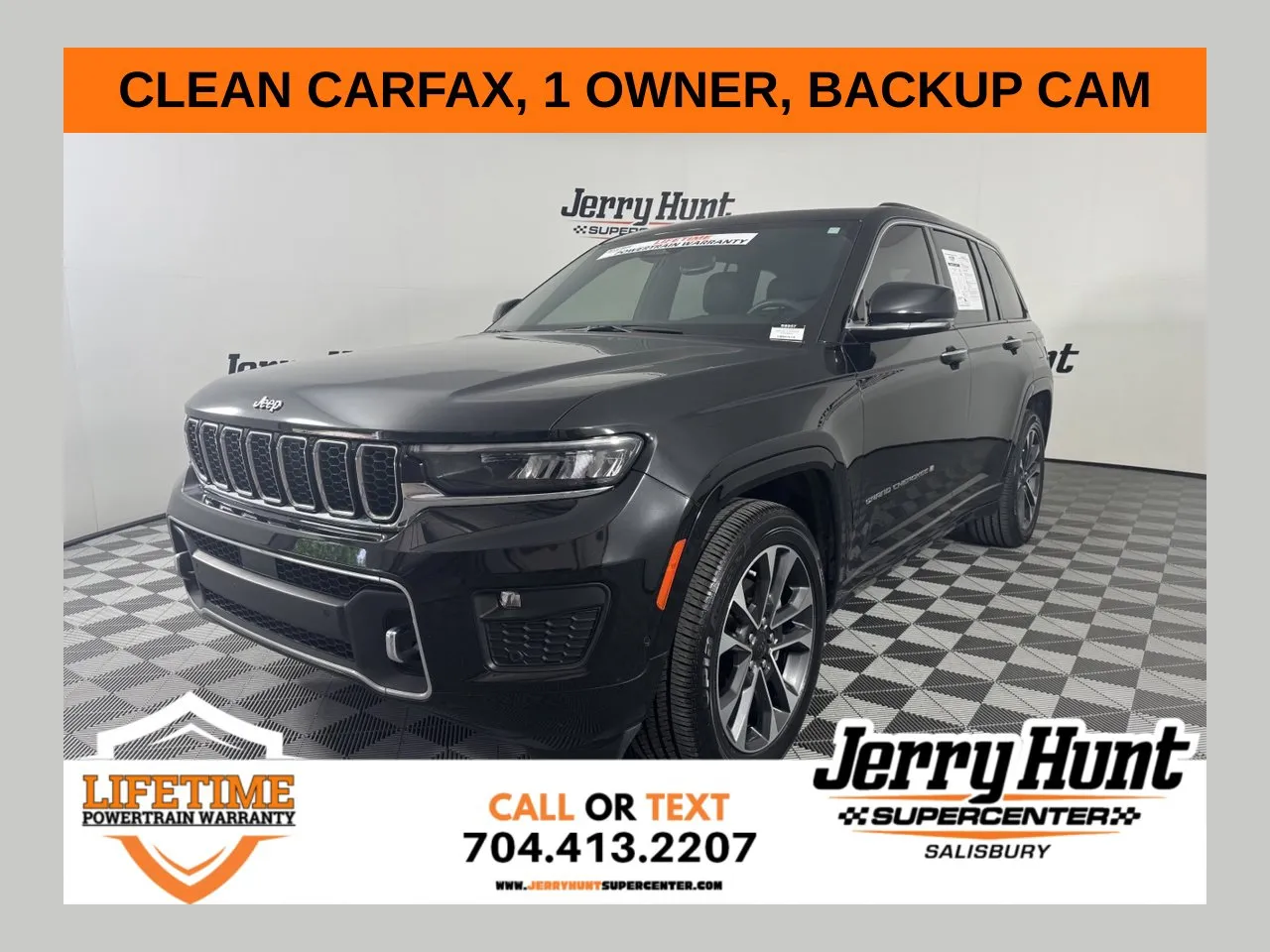 Black 2023 Jeep Grand Cherokee Overland for sale in Salisbury, NC
