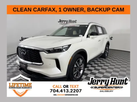 White 2023 INFINITI QX60 LUXE for sale in Salisbury, NC