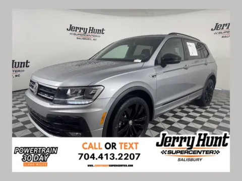 White 2021 Volkswagen Tiguan 2.0T SE R-Line Black for sale in Salisbury, NC