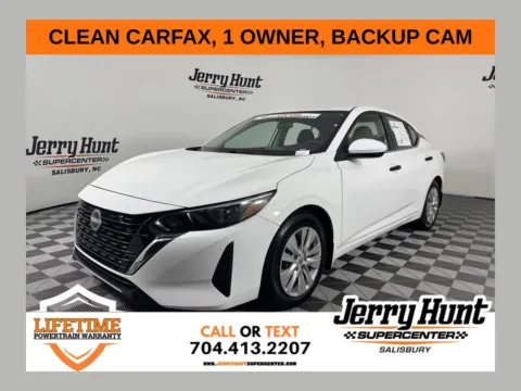White 2025 Nissan Sentra S for sale in Salisbury, NC