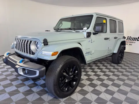 Blue 2024 Jeep Wrangler Sahara 4xe for sale in Salisbury, NC