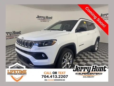 White 2023 Jeep Compass Latitude Lux for sale in Salisbury, NC