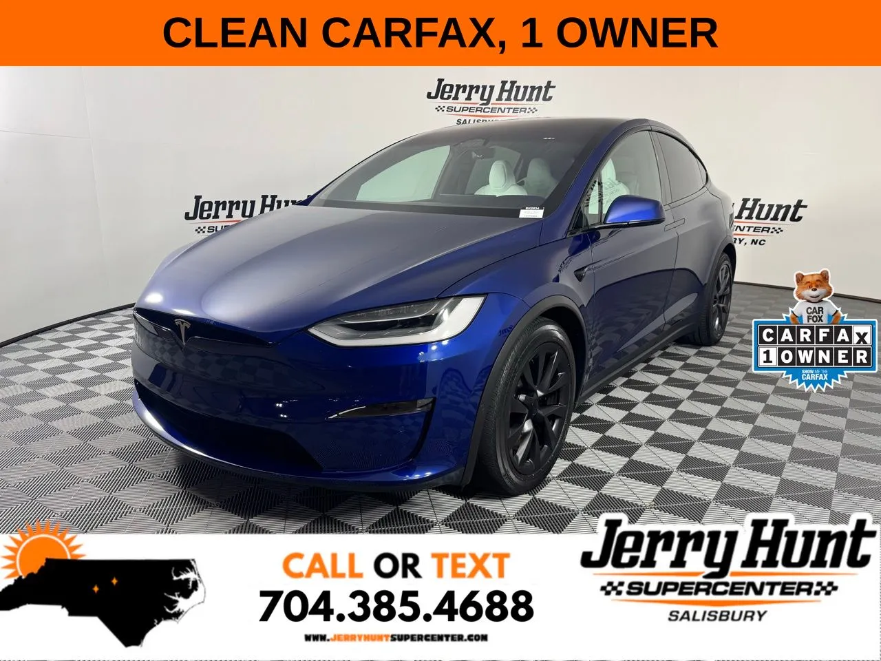 Blue 2022 Tesla Model X Plaid for sale in Salisbury, NC