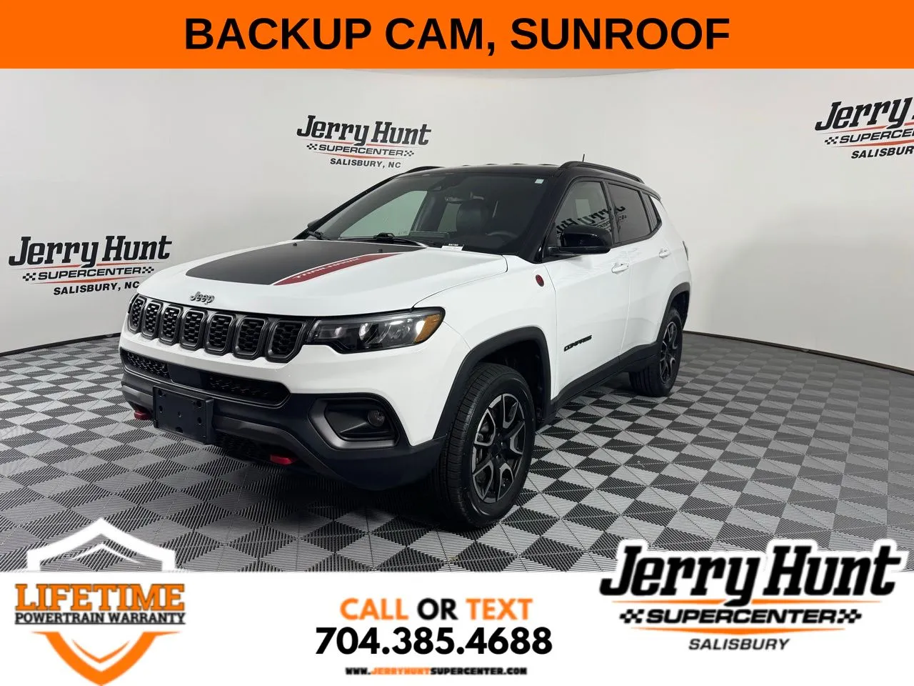 White 2024 Jeep Compass Trailhawk for sale in Salisbury, NC