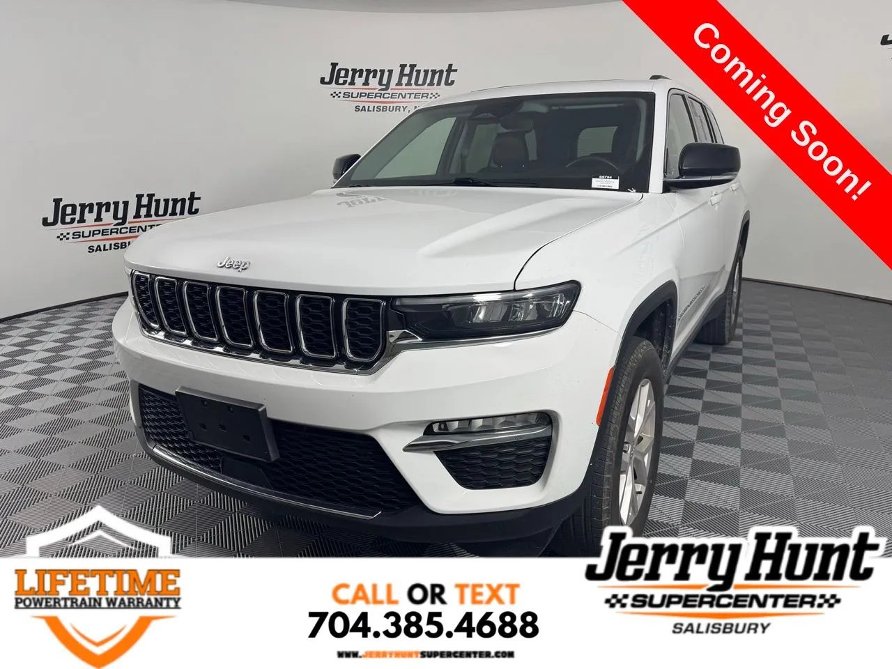 White 2022 Jeep Grand Cherokee Limited for sale in Salisbury, NC