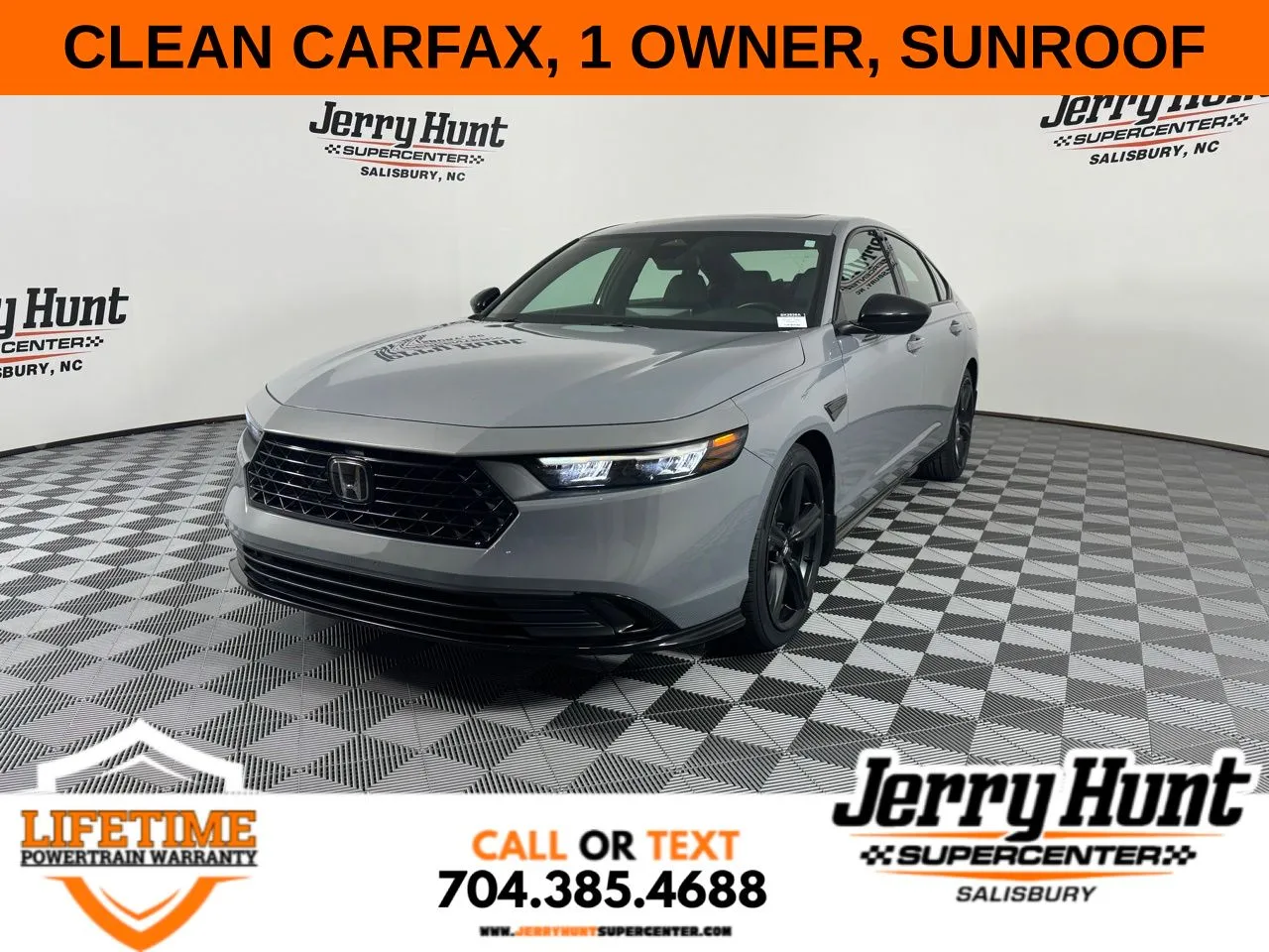 Gray 2023 Honda Accord Hybrid Sport-L for sale in Salisbury, NC