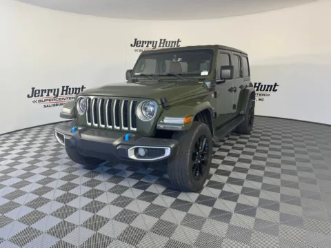 Green 2022 Jeep Wrangler Unlimited Sahara 4xe for sale in Salisbury, NC