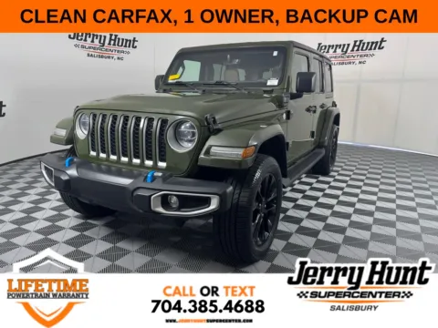 Green 2022 Jeep Wrangler Unlimited Sahara 4xe for sale in Salisbury, NC
