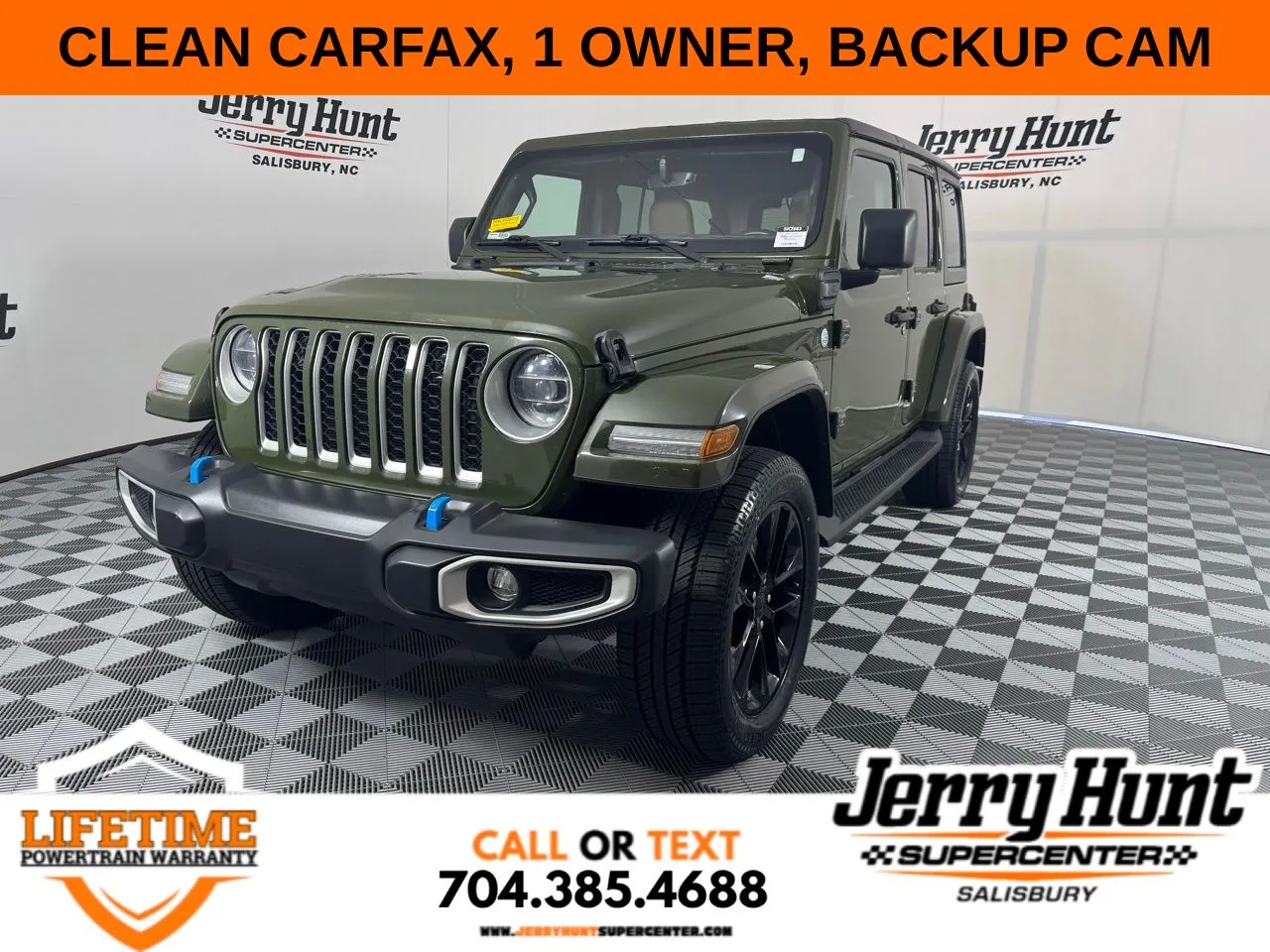 Green 2022 Jeep Wrangler Unlimited Sahara 4xe for sale in Salisbury, NC