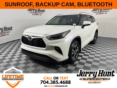 White 2021 Toyota Highlander XLE for sale in Salisbury, NC