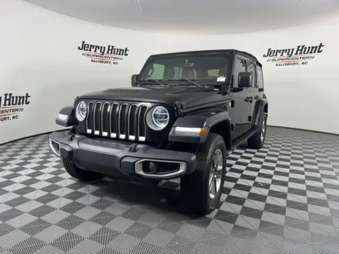 Black 2020 Jeep Wrangler Unlimited Sahara for sale in Salisbury, NC