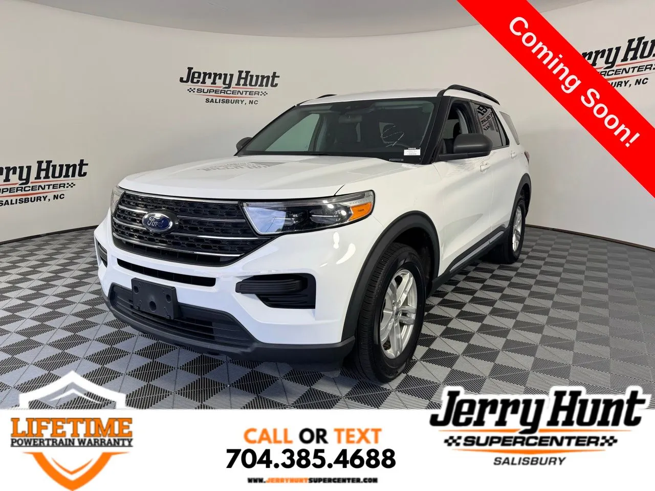 White 2022 Ford Explorer XLT for sale in Salisbury, NC