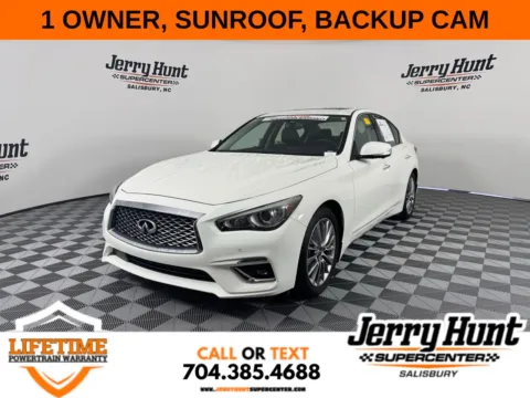 White 2022 INFINITI Q50 LUXE for sale in Salisbury, NC
