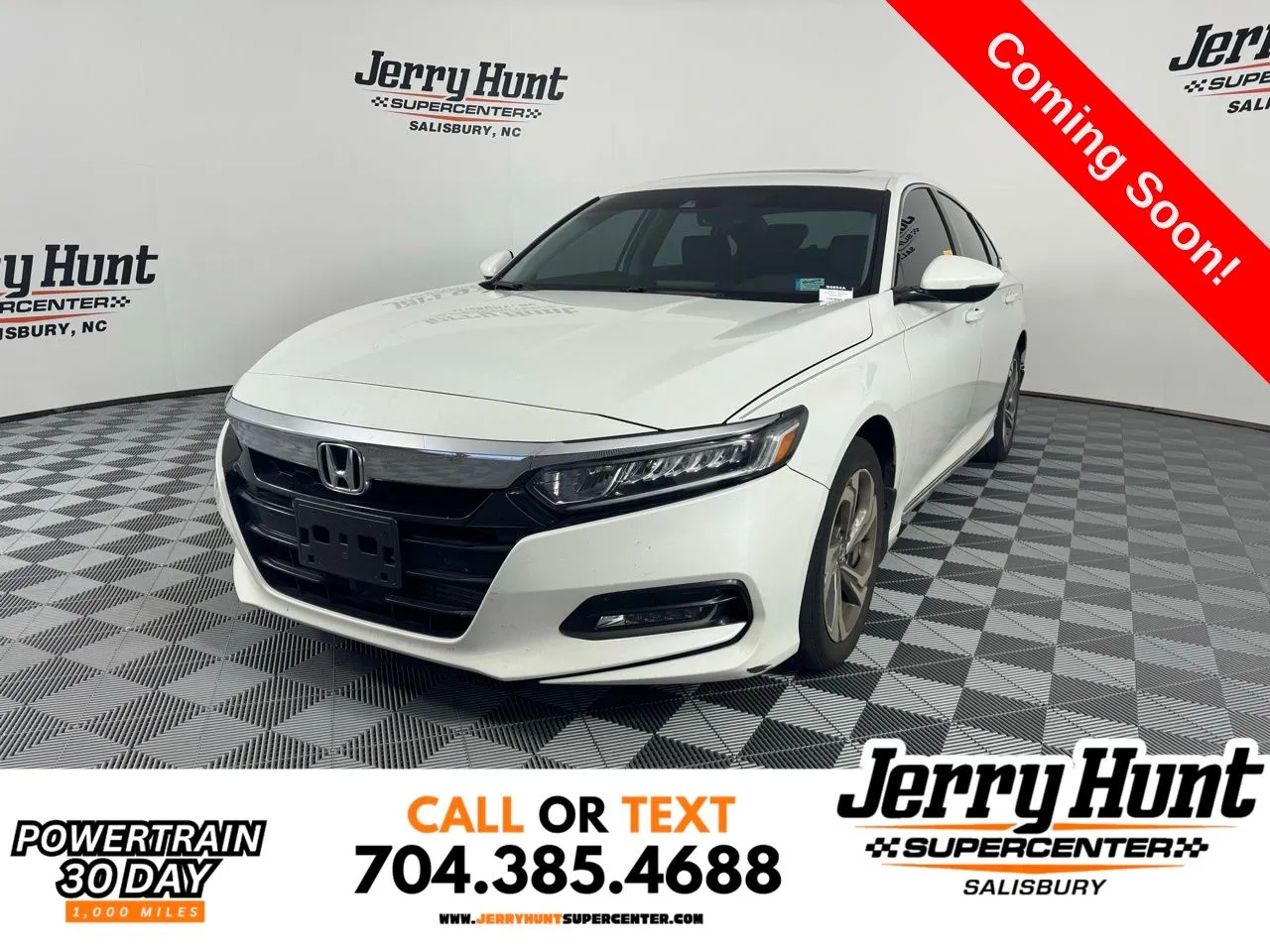 White 2019 Honda Accord EX-L for sale in Salisbury, NC