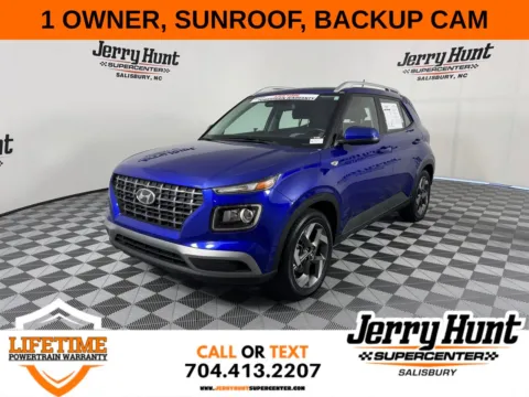 Blue 2024 Hyundai Venue SEL for sale in Salisbury, NC