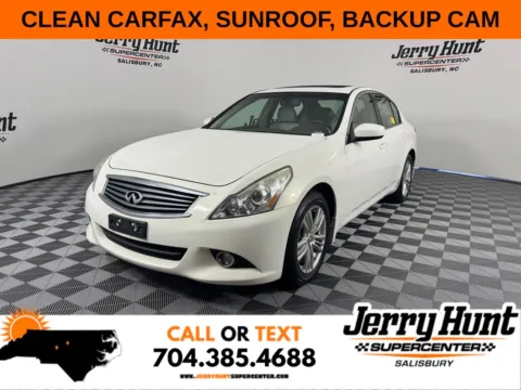 White 2011 INFINITI G37 X for sale in Salisbury, NC