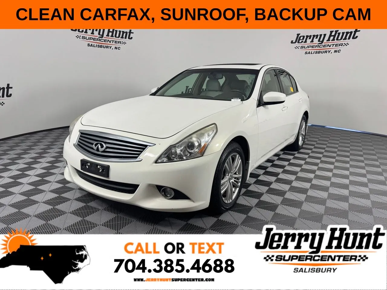 White 2011 INFINITI G37 X for sale in Salisbury, NC
