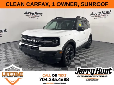 White 2022 Ford Bronco Sport Outer Banks for sale in Salisbury, NC