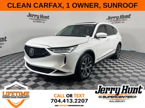 White 2024 Acura MDX Technology for sale in Salisbury, NC