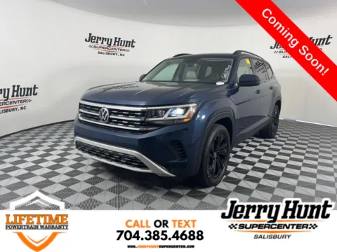 Blue 2022 Volkswagen Atlas 3.6L V6 SE w/Technology for sale in Salisbury, NC