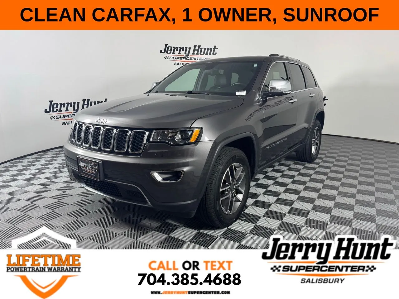 Gray 2021 Jeep Grand Cherokee Limited for sale in Salisbury, NC