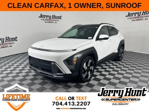 White 2024 Hyundai Kona Limited for sale in Salisbury, NC