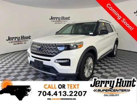 White 2020 Ford Explorer Limited for sale in Salisbury, NC