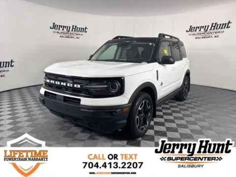White 2022 Ford Bronco Sport Outer Banks for sale in Salisbury, NC
