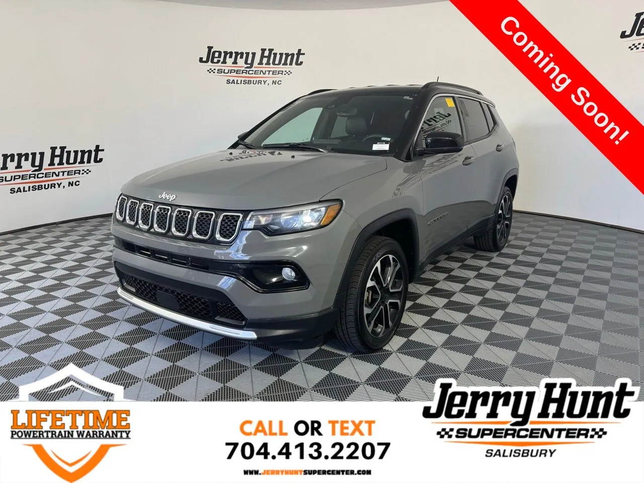 Gray 2023 Jeep Compass Limited for sale in Salisbury, NC