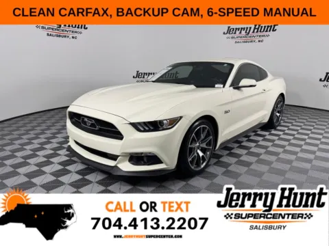 White 2015 Ford Mustang GT 50 Years Limited Edition for sale in Salisbury, NC