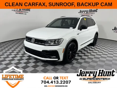 White 2021 Volkswagen Tiguan 2.0T SE R-Line Black for sale in Salisbury, NC
