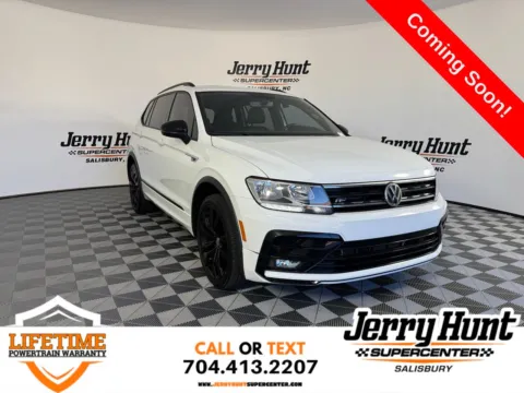 White 2021 Volkswagen Tiguan 2.0T SE R-Line Black for sale in Salisbury, NC