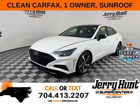 White 2022 Hyundai Sonata SEL Plus for sale in Salisbury, NC