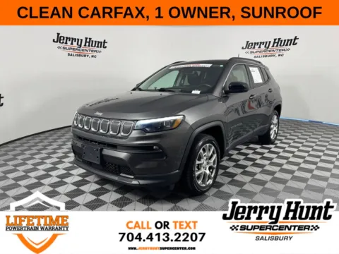 Gray 2022 Jeep Compass Latitude Lux for sale in Salisbury, NC