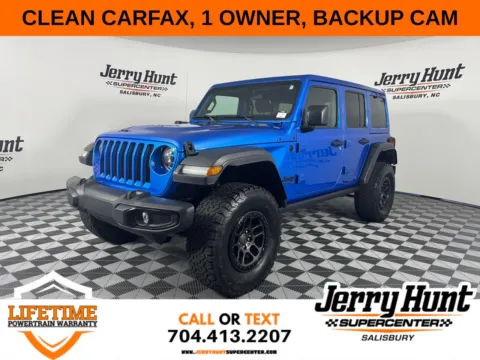 Blue 2022 Jeep Wrangler Unlimited High Tide for sale in Salisbury, NC