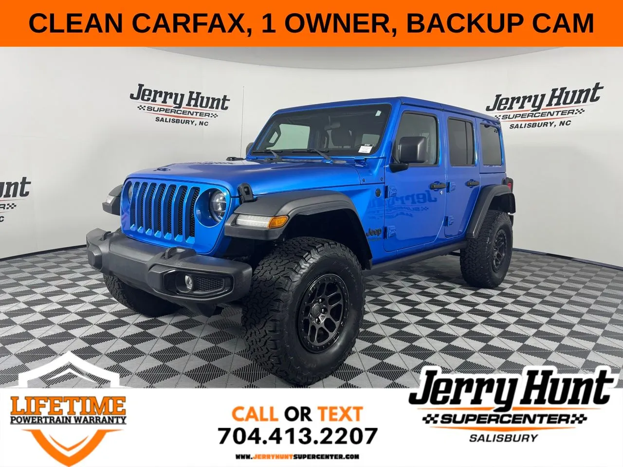 Blue 2022 Jeep Wrangler Unlimited High Tide for sale in Salisbury, NC