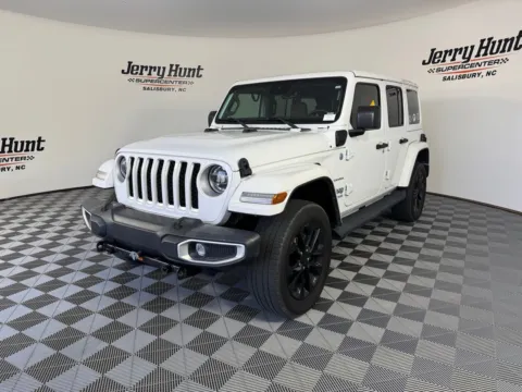 White 2021 Jeep Wrangler Unlimited Sahara 4xe for sale in Salisbury, NC